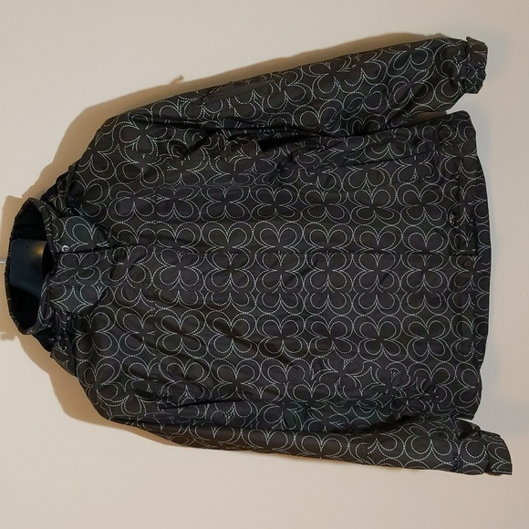 Wetskins|Brown Rain Utility Jacket With Clover Pattern, Inner Removable Jacket - Picture 1 of 17